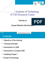 Bahir Dar Institute of Technology ICT4D Research Center: Training On Drupal Website Administration