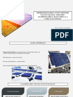 Dimensionarea Unui System Fotovoltaic Pentru Alimentarea Electrica A