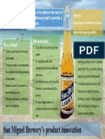 San Miguel Brewery's Product Innovation: It Is To Improve and Follow The Current Trends of Beverages Production