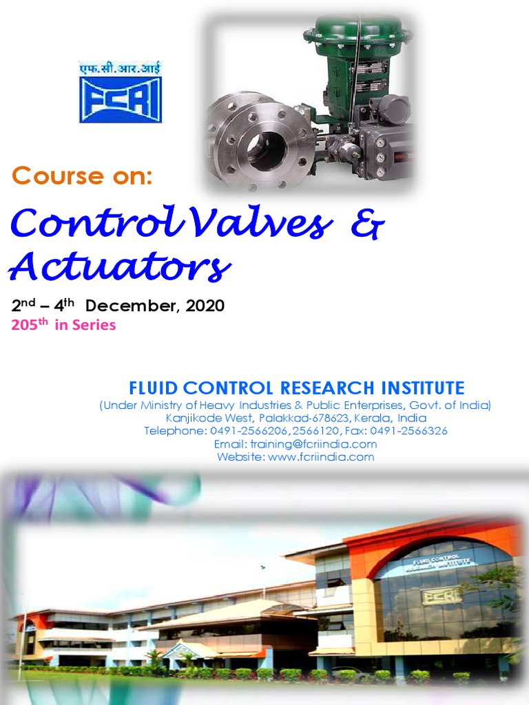 Control Valve Training Course India | PDF | Valve | Calibration