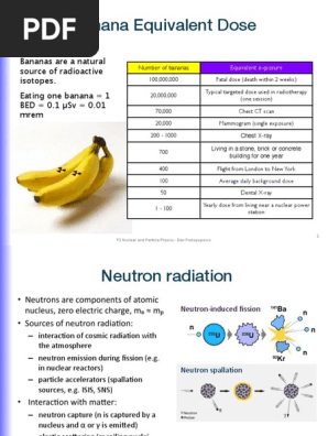 Banana Equivalent Dose | PDF | Nuclear Physics | Atomic Nucleus