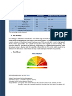 AUM Size: 1 Million INR Asset Allocation:: Sr. No Asset Percentage Weighted Average Benchmark