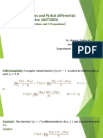 5-Differentiability, Analytic Functions and C-R equations-21-Jul-2020Material - I - 21-Jul-2020 - Differentiability - and - Analyticity PDF