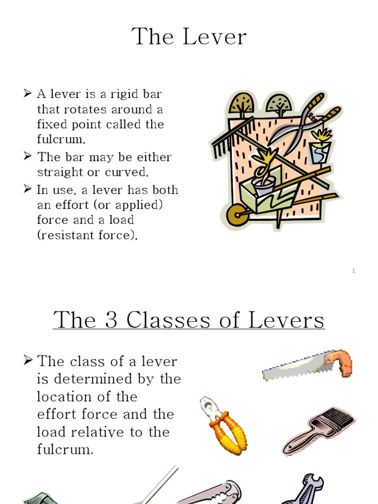 The Lever | PDF | Lever | Machines