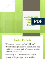 Treatment of Angina Pectoris: Vasodilators