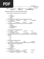 Section "A" Marks "33" Time "30 Minutes": Fill The Correct Option A, B, C or D in The Box in Front of Each MCQ