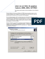Como Montar Un Servidor de Paginas Web en Windows 2000, 2003, Xp Pro 