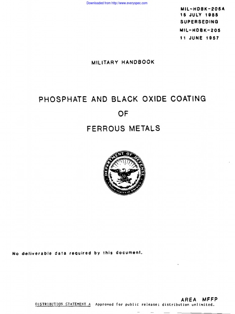 Mil HDBK 205a | PDF | Abrasive | Corrosion