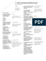 Chapter 14 - Review Questions (Production Cycle)