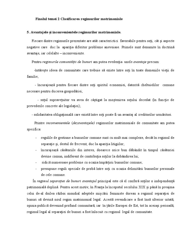 Avantaje Si Inconveniente La RM (Tema2) | PDF