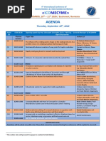 ICOMECYME 2020 - Agenda