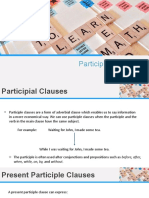 Participial Clauses