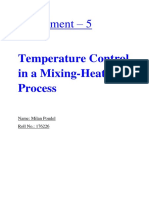 Experiment - 5: Temperature Control in A Mixing-Heating Process