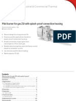 Pilot Burner For Gas ZSI With Splash-Proof Connection Housing