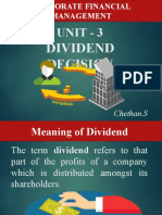 Corporate Dividend Decisions