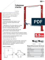 1566 - Elevador de 2 Columnas Conx Techo Qj-Y2-55a