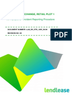 Tun Razak Exchange, Retail Plot 1: APPENDIX 5 - Incident Reporting Procedure