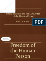 Freedom of Human Person