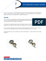 RTD Temperature & Humidity Sensors: Features