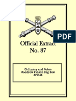 158th Field Artillery Official Extract No. 87