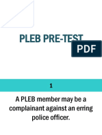 Pleb Pre-Test