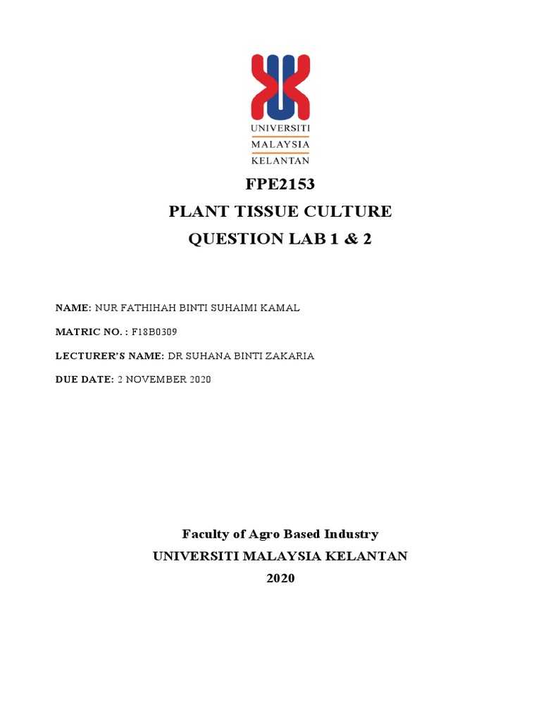 Lab Assignment 1 & 2 PDF Sterilization (Microbiology) Solution