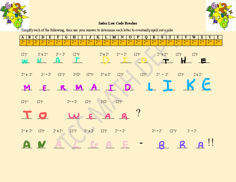 Math Code Breaker Puzzle Guide | PDF
