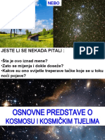 OSNOVNE PREDSTAVE O KOSMOSU I KOSMIcKIM TIJELIMA