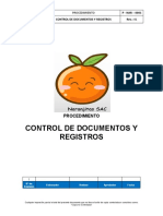 P-NAR- 0001 Procedimiento de Control de Documentos y Registros (1)