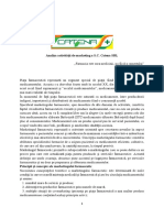 Analiza Activității de Marketing A Farmaciei Catena PDF