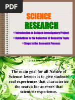 Science Research