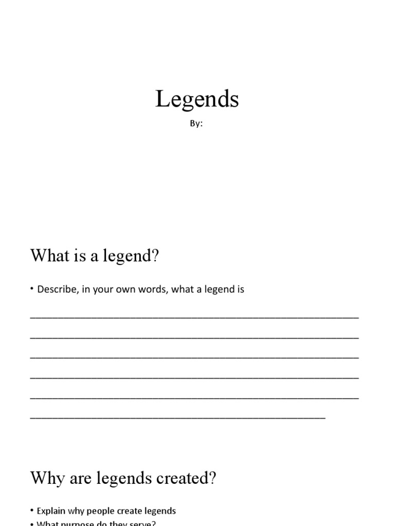 Legends Template PDF