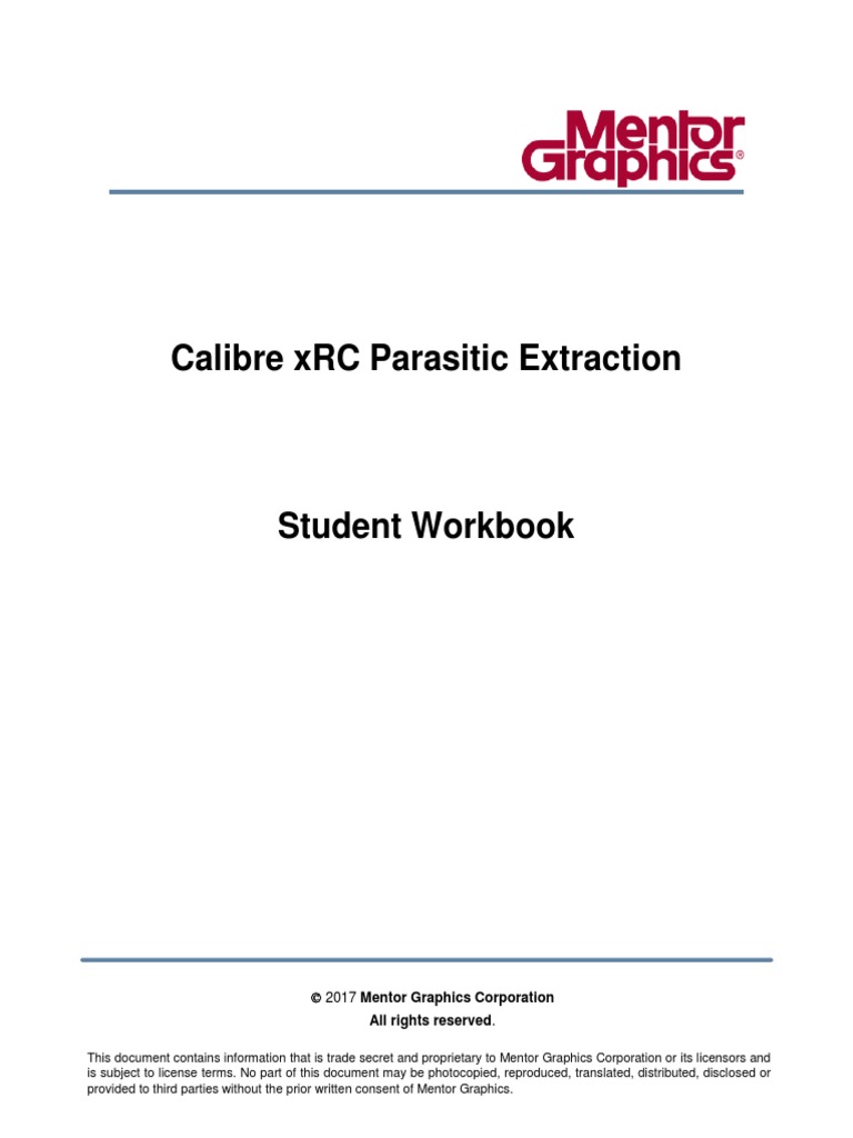Calibre xRC Parasitic Extraction Guide | PDF | License | Command Line ...