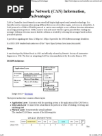 Controller Area Network (CAN) Information, Working and Advantages