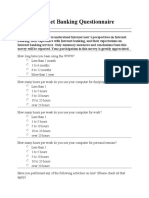 Internet Banking Questionnaire