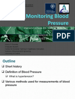 Monitoring Blood Pressure: Presentation By:-Vansh Purohit Class:-Vii A Bangur Public School Guided By:-Shri Rajat Sir