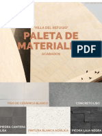 Ejemplo de Paleta de Materiales Acabados