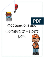 Occupations and Community Helpers Sort