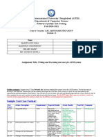 American International University-Bangladesh (AIUB) Department of Computer Science Software Quality and Testing Fall 2020-2021