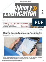 How To Design Lubrication Task Routes