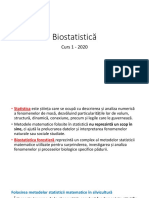 Curs 1 Biostatistică