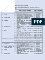 Notified Executive Department's of The Federal Government PDF