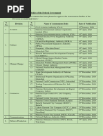 Notified Autonomous Bodies of The Federal Government PDF