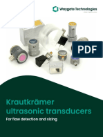 Angle beam transducer dual element