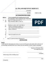 Federal Inland Revenue Service: Vat Registration Form