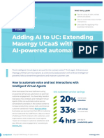 White Paper - Masergy and Inference - Adding AI To UC Extending Masergy UCaaS With AI-powered Automation