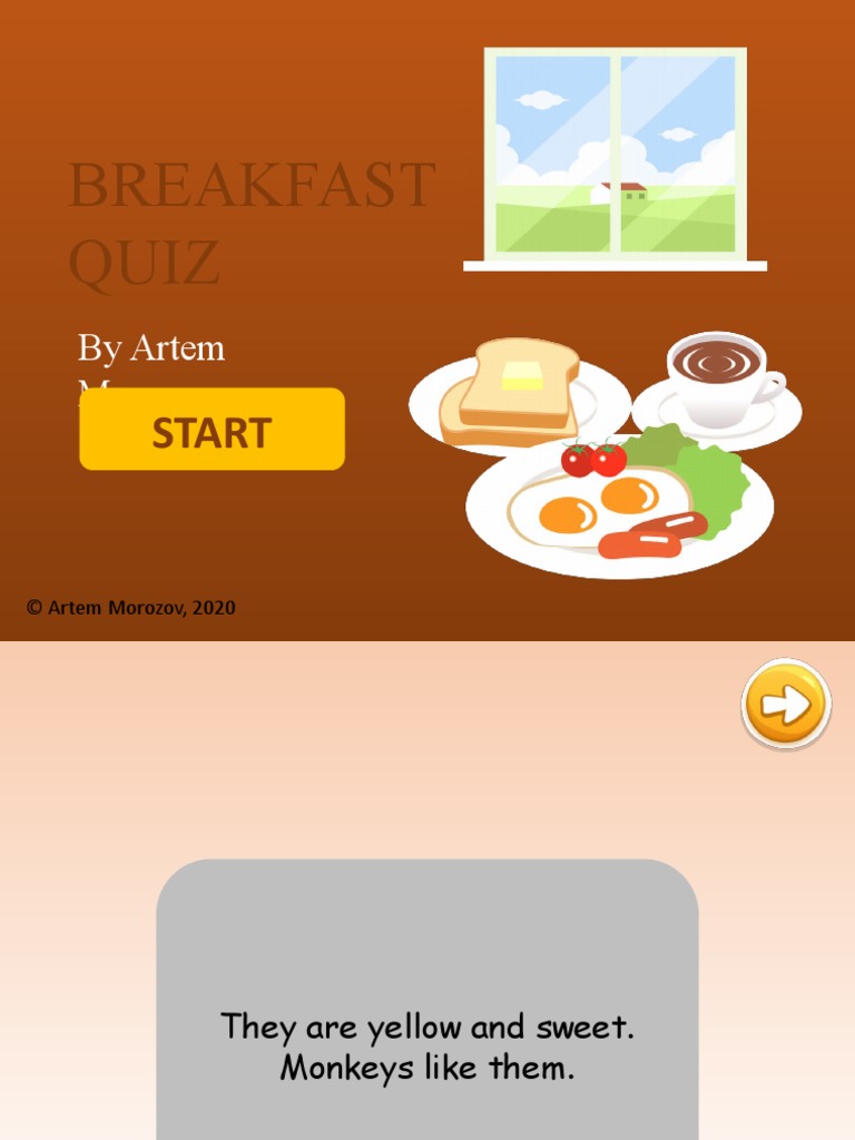 Breakfast Food Trivia Quiz | PDF