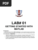 LAB 1 Matlab