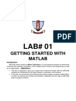 LAB 1 Matlab