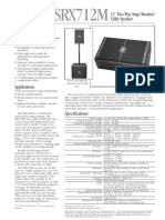 SRX712M: 12" Two-Way Stage Monitor/ Utility Speaker